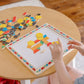 Buy now Melissa & Doug Deluxe Wooden Magnetic Pattern Blocks Set - Educational Toy with 120 Magnets and Carrying Case, Multi/None, 1 EA, English Only. at indiglob india