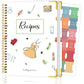 Recipe Book to Write in Your Own Recipes, Blank Cookbook with 175 Pages for Family Cooking Lover, Recipe Notebook with Tab Sticker Sheets, Recipe Journal, Hardcover, 7.5" x 9.5"
