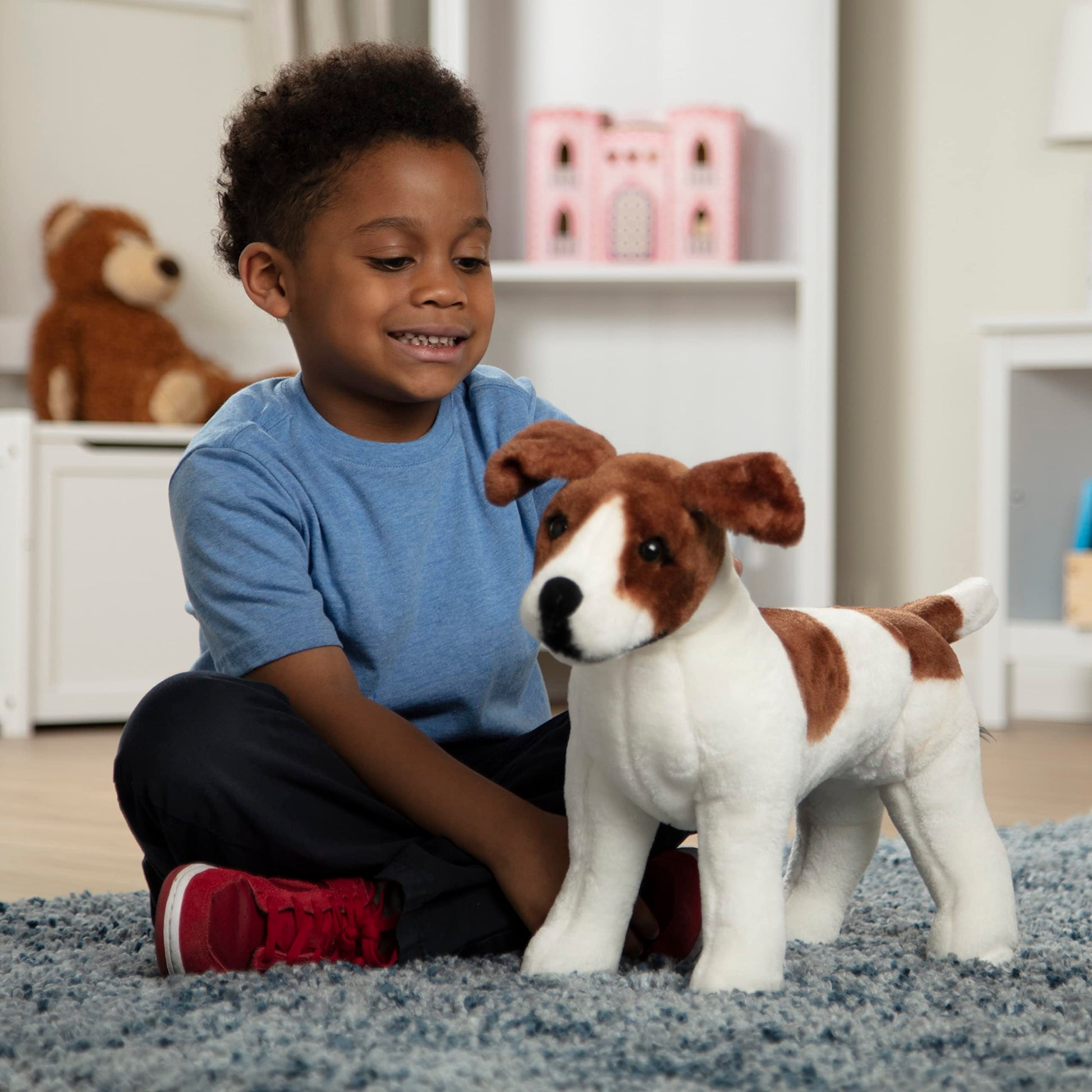 Buy now Melissa & Doug Giant Jack Russell Terrier - Lifelike Stuffed Animal Dog (Over 12 inches Tall) at indiglob india