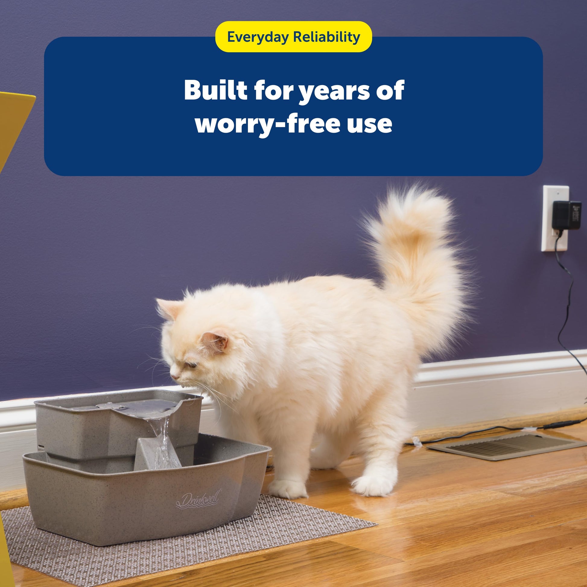 Buy now PetSafe Drinkwell Multi-Tier Pet Fountain - Encourages Hydration for Cats & Dogs - Large-Capacity Waterer - Double Tier - Filtered Fountain with Carbon Filter - 100 oz Water Capacity at indiglob india