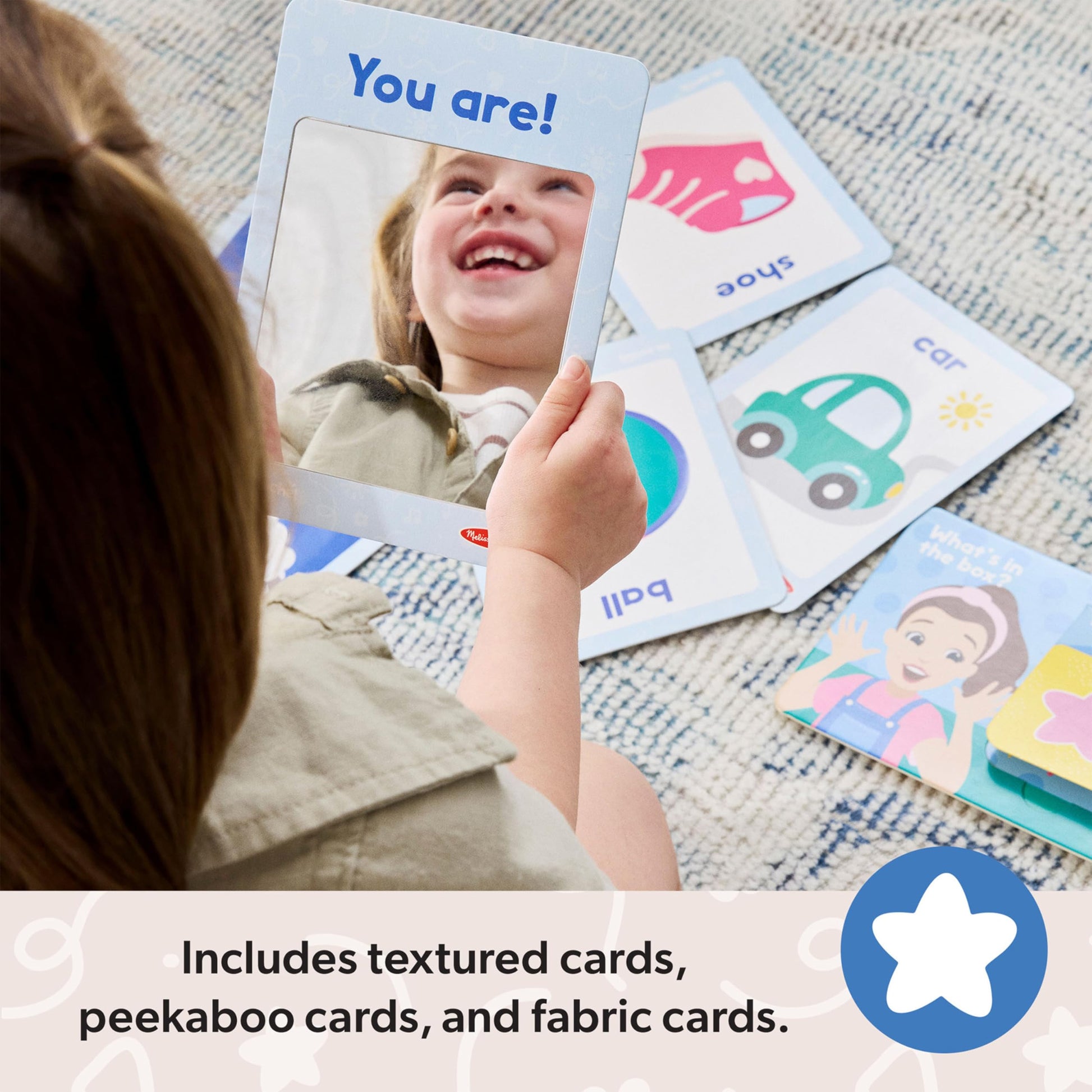 Buy now Melissa & Doug?? Ms. Rachelƒ?› First Words Textured Sensory Flashcards Preschool Learning Toy for Boys, Girls - FSC Certified at indiglob india