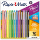 Paper Mate Flair Felt Tip Pens, Medium Point (0.7mm), Tropical & Classic Colors, 12 Count