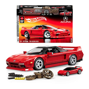 Buy now Hot Wheels 1/16 Honda Acura NSX 1990 Building Kit, 876 Pieces, Includes 1/64 Mini Car, Hot Wheels Mattel at indiglob india