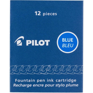 PILOT Namiki IC100 Fountain Pen Ink Cartridges, Blue, 12-Pack (69101)