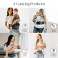 Buy now Tushbaby Original Hip Seat Baby Carrier for Babies & Toddlers up to 45 lbs, Safety Certified, Lightweight No-Foam Design with Storage & Nursing Support, Grey at indiglob india