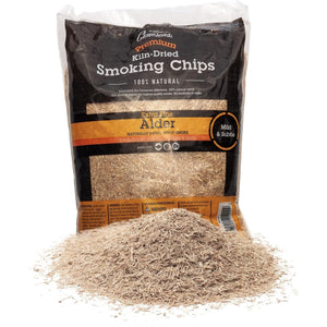 Camerons All Natural Extra Fine Alder BBQ Wood Chips - 260 Cu. In. Bag, Approx 1.8 Pounds- Kiln Dried Sawdust Shavings for Cocktail Smoking Guns, Smokers, Smoke Boxes - Barbecue Grilling Gifts for Men