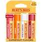 Burt's Bees Lip Balm, Beeswax, Strawberry, Coconut and Pear, and Vanilla Bean Pack, With Responsibly Sourced Beeswax, Tint-Free, Natural Lip Treatment, 4 Tubes, 0.15 oz.