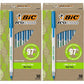 BIC Ecolutions Round Stic Ballpoint Pens, Medium Point (1.0mm), 50-Count Pack, Black Ink Pens Made from 97% Recycled Plastic