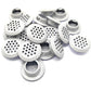 50Pcs Air Vents 53mm Circular Soffit Vent Stainless Steel Round Vent Mesh Hole Louver for Kitchen Bathroom Cabinet Wardrobe (White)