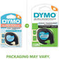 DYMO - DYM16952 Authentic LetraTag Labeling Tape for LetraTag Label Makers, Black Print on Clear pastic Tape, 1/2'' W x 13' L, 1 roll (16952)