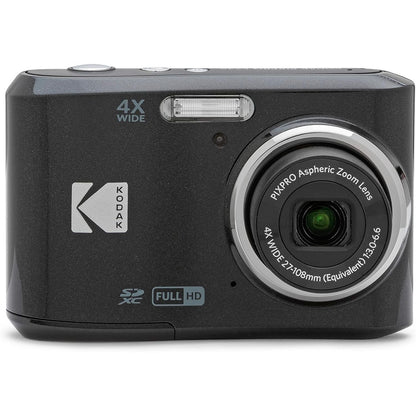 KODAK PIXPRO Friendly Zoom FZ45-RD 16MP Digital Camera with 4X Optical Zoom 27mm Wide Angle and 2.7" LCD Screen (Red)