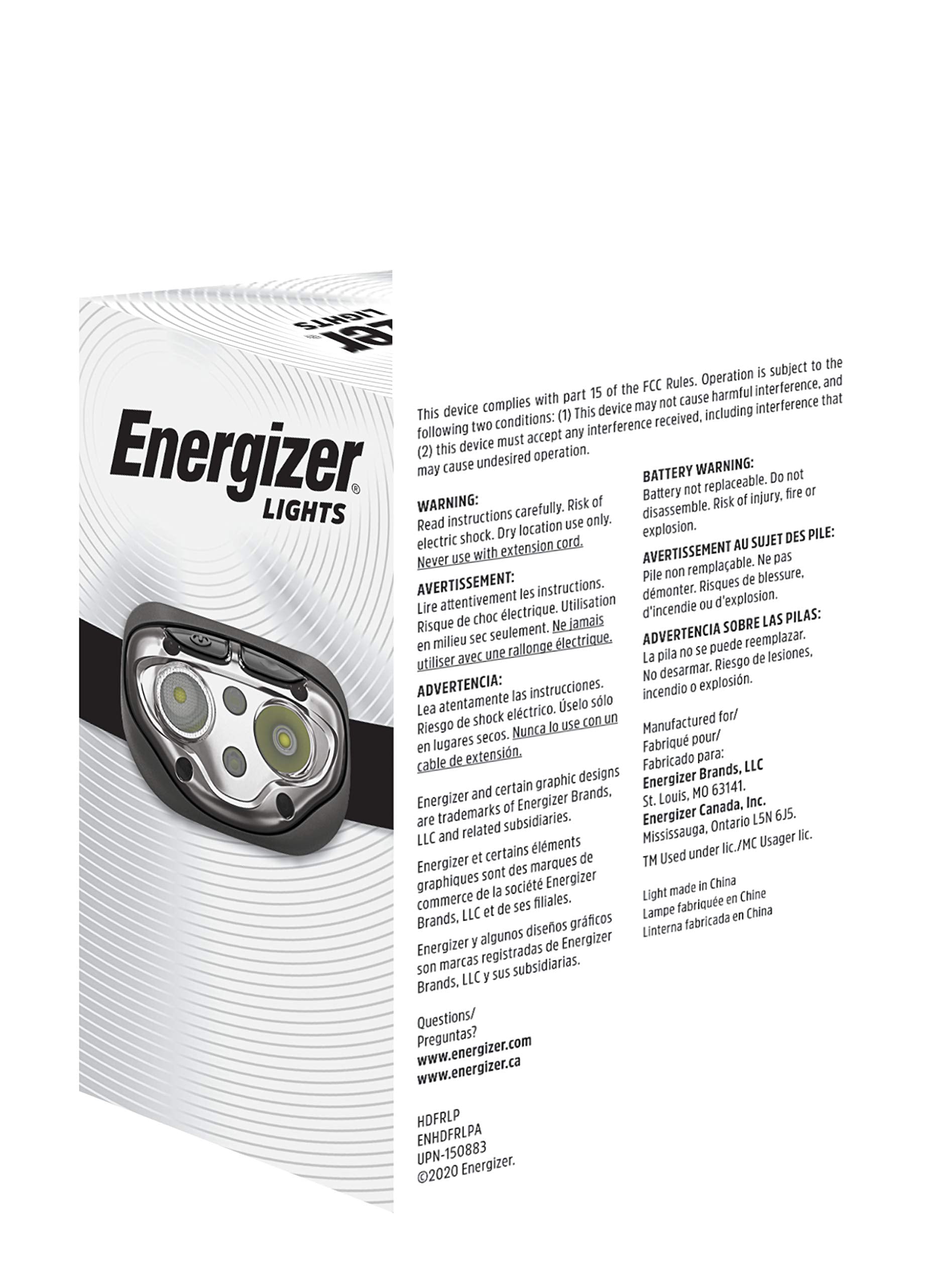 Buy now Energizer PRO-400 Headlamp Rechargeable, IPX4 Water Resistant Rechargeable Headlamp, Ultra Bright Multiple Light Modes Head Lamp, Camping, Running, Outdoors, Emergency Light, USB Included at indiglob india