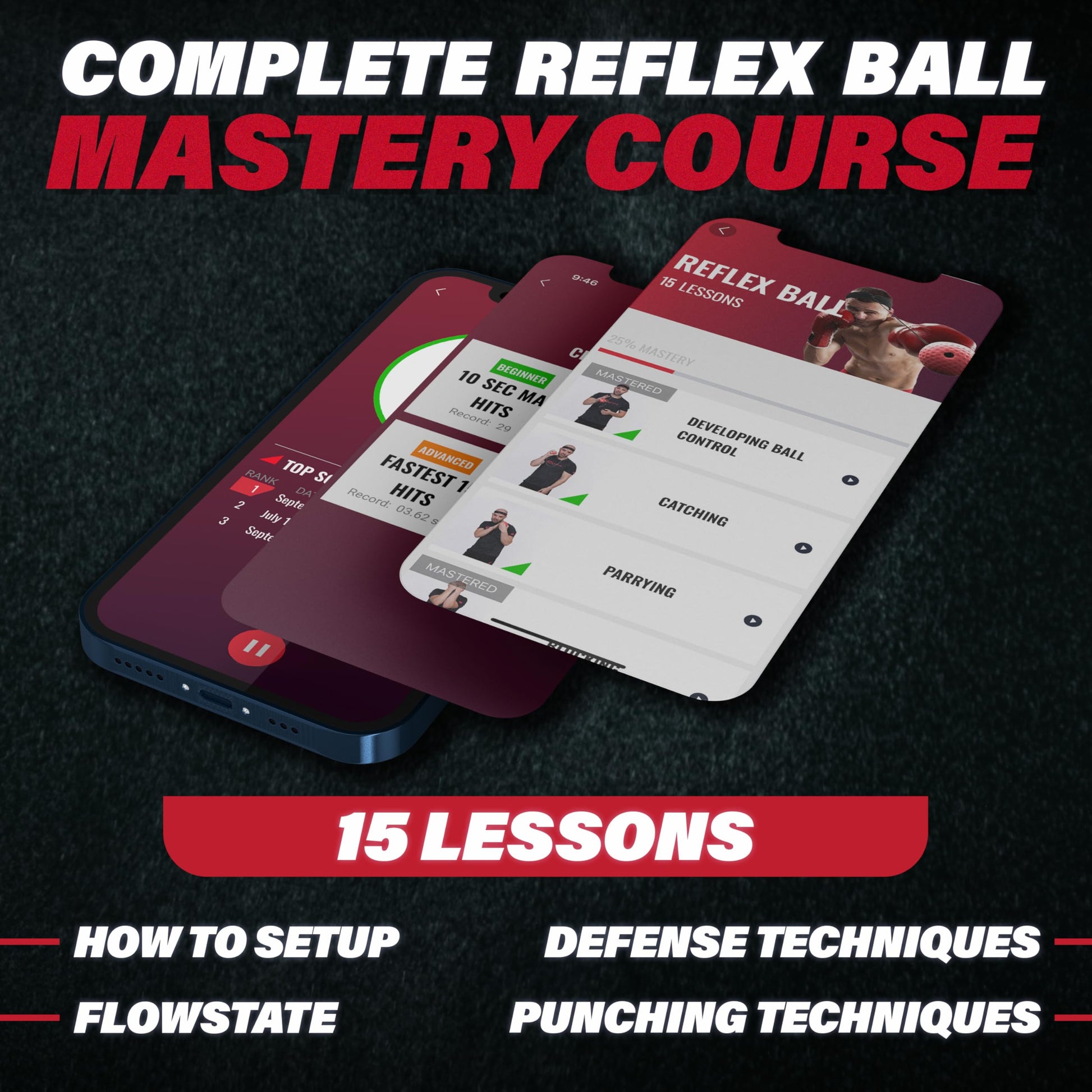 Buy now Champs MMA Boxing Reflex Ball Set with Punch Counter App | 4 Balls with Varying Weights, Headband & 4 Spare Strings to Improve Speed, Hand Eye Coordination Training | Boxing Equipment, MMA Gear Gift at indiglob india