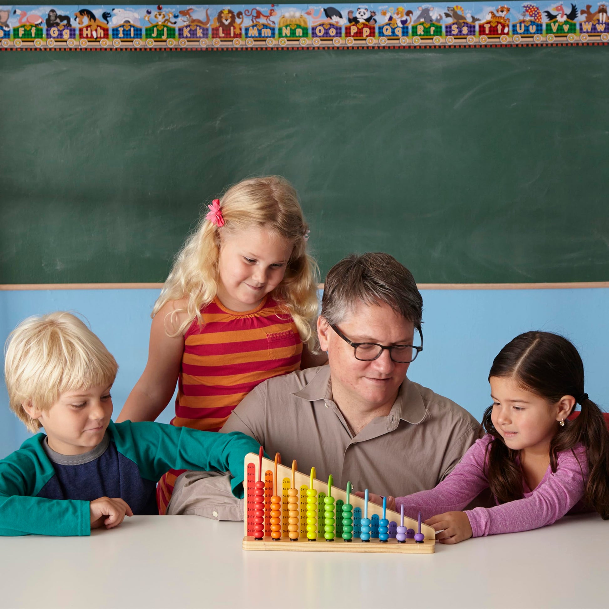 Buy now Melissa & Doug Add & Subtract Abacus - Educational Toy with 55 Colorful Beads and Sturdy Wooden Construction at indiglob india
