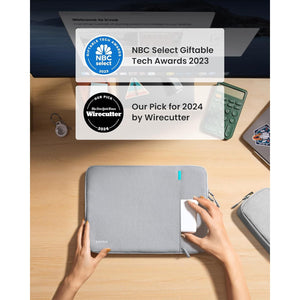 tomtoc 360 Protective Laptop Sleeve Set for 16-inch MacBook Pro M4/M3/M2/M1 Pro/Max A3403 A3186 A2991 A2780 A2485 2024-2019, Dell XPS 16 Plus Laptop, Water-Resistant MacBook Case with Accessory Pouch