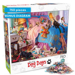 Buy now Buffalo Games - A Roomful of Naughty Puppies - Steve Read - 750 Piece Jigsaw Puzzle for Adults - Dog Lovers - Cute Puppy Puzzle with Bonus Poster - Finished Size 24.00 x 18.00 - Made in USA at indiglob india