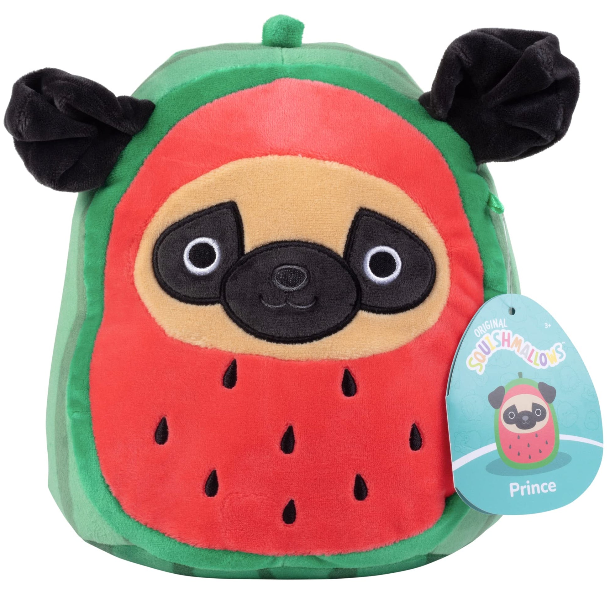 Buy now Squishmallow Original 8 Inch Prince The Watermelon Pug Dog - Official Jazwares Plush - Soft, Cuddly Collectible Puppy Fruit Stuffed Animal Toy - 2026 Limited Edition - Gift for Boys, Girls, & Kids at indiglob india