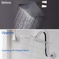 Buy now NearMoon S Shaped Shower Head Riser Arm, Shower Extender Arm with Flange, Standard 1/2" Connection- Bathroom Accessory, 10 Inch (1 Pack, Chrome) at indiglob india