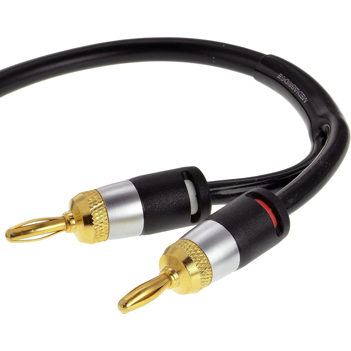 Buy now Mediabridge™ 12AWG Ultra Series Speaker Cable w/Dual Gold Plated Banana Tips (3 Feet) - CL2 Rated - High Strand Count Copper (OFC) Construction - Black [New & Improved Version] (Part# SWT-12B-03B) at indiglob india