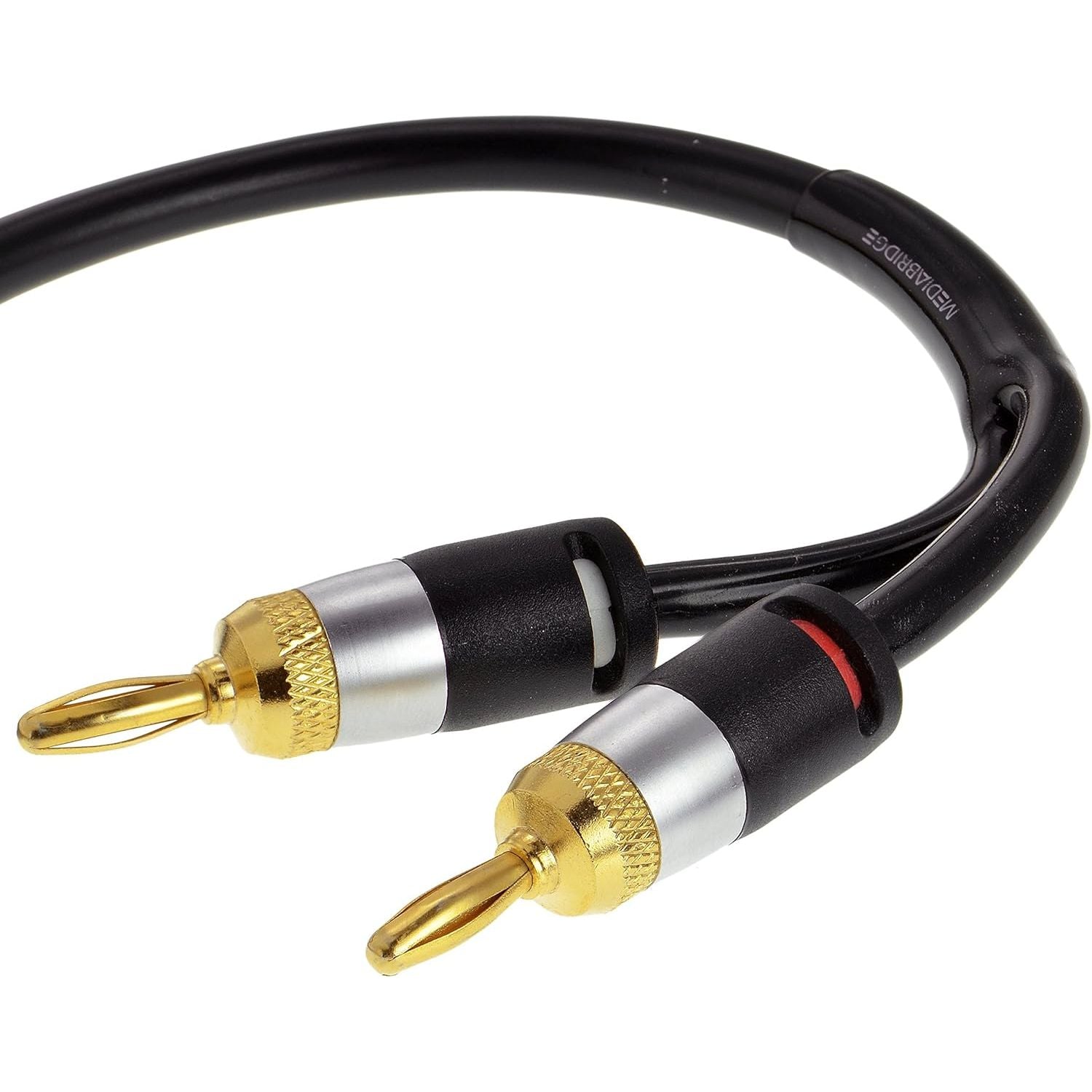 Buy now Mediabridge™ 12AWG Ultra Series Speaker Cable w/Dual Gold Plated Banana Tips (3 Feet) - CL2 Rated - High Strand Count Copper (OFC) Construction - Black [New & Improved Version] (Part# SWT-12B-03B) Default at indiglob india