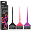 Framar Family Hair Color Brush Set - Hair Dye Brush Kit, Hair Coloring Brushes For Hair Stylist, Tint Brushes for Hair Color, Tapered Edges For Precision – 3 Pack Black - Purple
