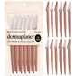 Kitsch Dermaplane Razor for Women Face – Face Razors for Women & Men, Eyebrow Trimmer & Face Shaver – Exfoliating Facial Razor & Skin Care Tool for Smoother Skin - Terracotta, 12 pcs