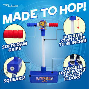 Flybar My First Foam Pogo Jumper for Kids Fun and Safe Pogo Stick for Toddlers, Durable Foam and Bungee Jumper for Ages 3 and up, Supports up to 250lbs