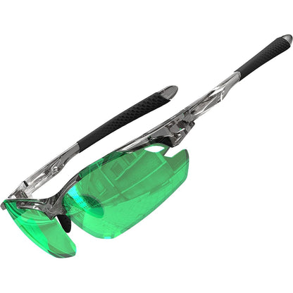 ATTCL Polarized Sunglasses Men Sports: Secure Fit Wrap Around TR90 Frame Ultra-Light UV Protection for Fishing Driving Golf