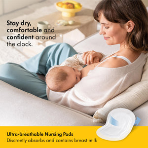 Buy now Medela Ultra-Breathable Nursing Pads, Highly Absorbent, Super Soft, Discreet Design for Comfortable Wear, Pack of 60 at indiglob india