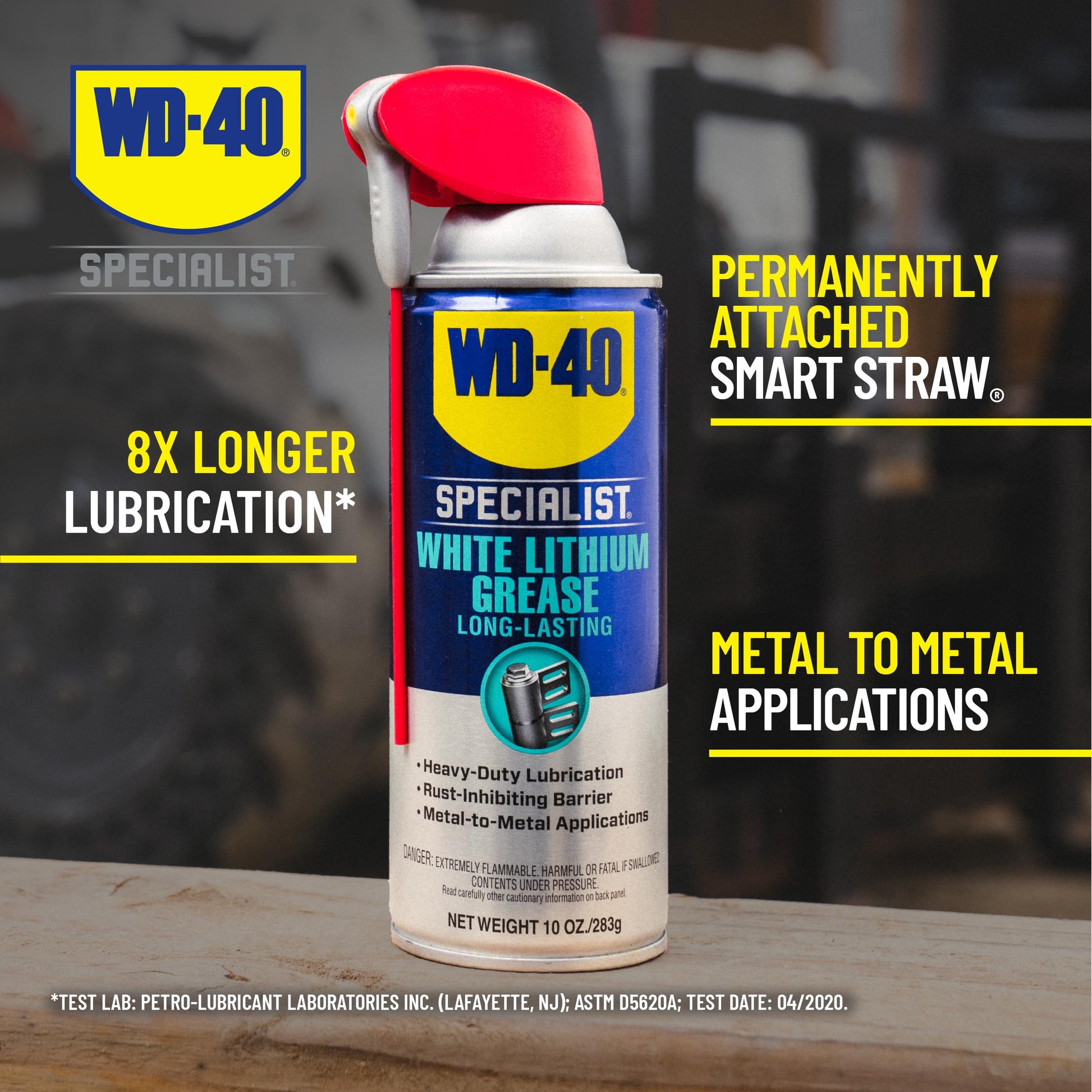 Buy now WD-40 Specialist White Lithium Grease Spray with Smart Straw Sprays 2 Ways, 10 OZ [6-Pack] & Specialist Penetrant with Smart Straw Sprays 2 Ways, 11 OZ at indiglob india