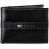 Tommy Hilfiger Men's Classic Bifold Wallet with ID Window and Multiple Card Slots - Casual Black Ranger