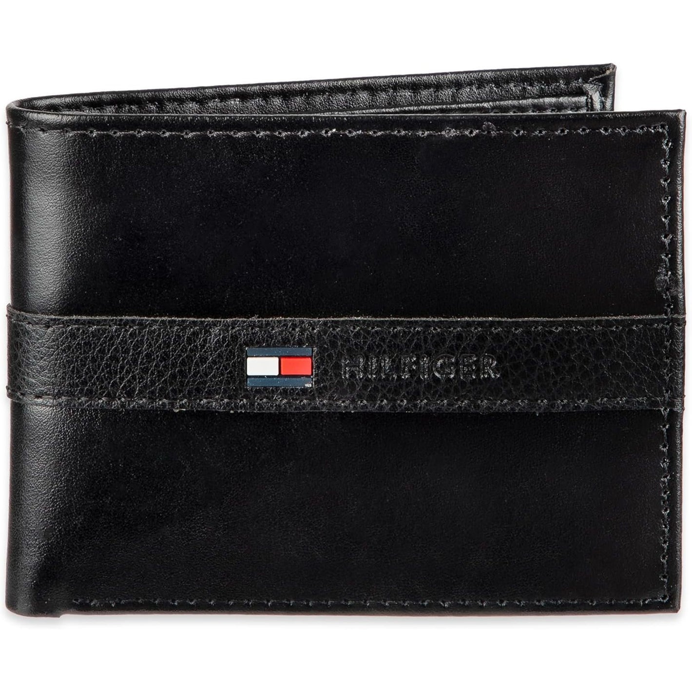 Tommy Hilfiger Men's Classic Bifold Wallet with ID Window and Multiple Card Slots