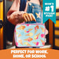 Bentology Lunch Box for Kids- Insulated, Waterproof, Durable Tote Bag Lunchbox fits Bento Boxes, Containers, Jars, Bottles- Keeps Food Hotter or Colder Longer- Back To School Reusable Sleeve For Girls