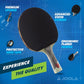 JOOLA Omega Speed - Table Tennis Racket for Advanced Training with Flared Handle - Tournament Level Ping Pong Paddle with Vizon Table Tennis Rubber- Designed for Speed
