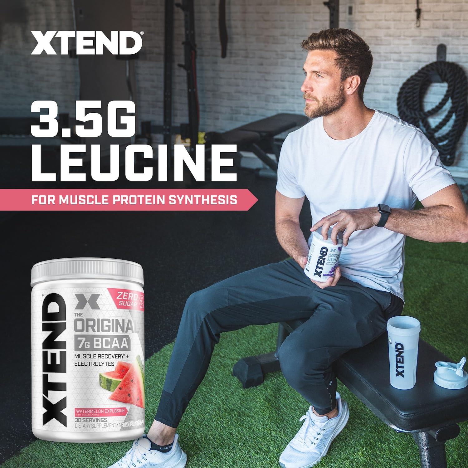 Buy now Xtend Original BCAA Powder 7g BCAA and 2.5g L-Glutamine, Sugar Free Post Workout Muscle Recovery Drink with Amino Acids for Men & Women, 30 Servings at indiglob india