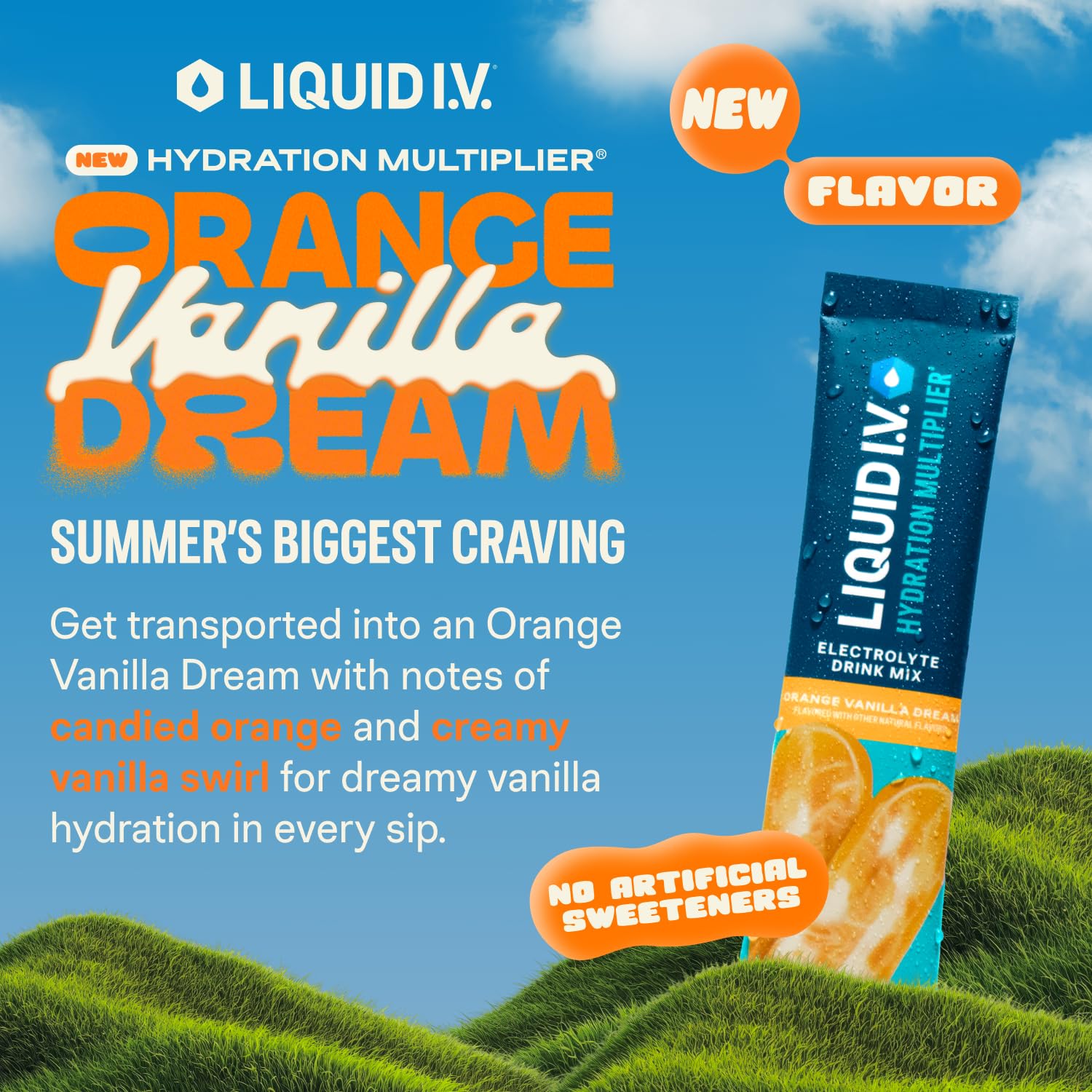 Buy now Liquid I.V.® Hydration Multiplier - Lemon Lime | Electrolyte Powder Drink Mix | 1 Pack (16 Servings) Orange Vanilla Dream at indiglob india