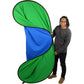 Fotodiox Pro Collapsible Background - 5x7’ Chromakey Green/Chromakey Blue 2-in-1 Background Panel