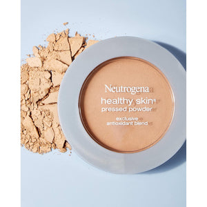 Neutrogena Healthy Skin Pressed Makeup Powder Compact with Antioxidants & Pro Vitamin B5, Evens Tone, Minimizes Shine & Conditions, Light 20,.34 oz
