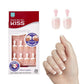 KISS Everlasting, Press On Toenails, Nail Glue Included, 'Limitless', French, Short Size, Squoval Shape, Includes 24 Nails, 2g Glue, 1 Manicure Stick, 1 Mini file