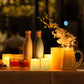 Buy now Rechargeable Flameless Tea Lights Candles with Timer & Remote, 12pcs Flickering LED Votive Candles with 2 USB Charging Cables, Warm White Light Electric Fake Candle for Home, Halloween Xmas Decor at indiglob india