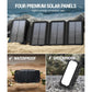 BLAVOR Solar Charger Power Bank, PD 18W Fast Charging 20000mAh Battery Pack with 4 Foldable Panels, Portable Solar Powered USB C Charger with Camping Flashlight Compass Carabiner for Cell Phone