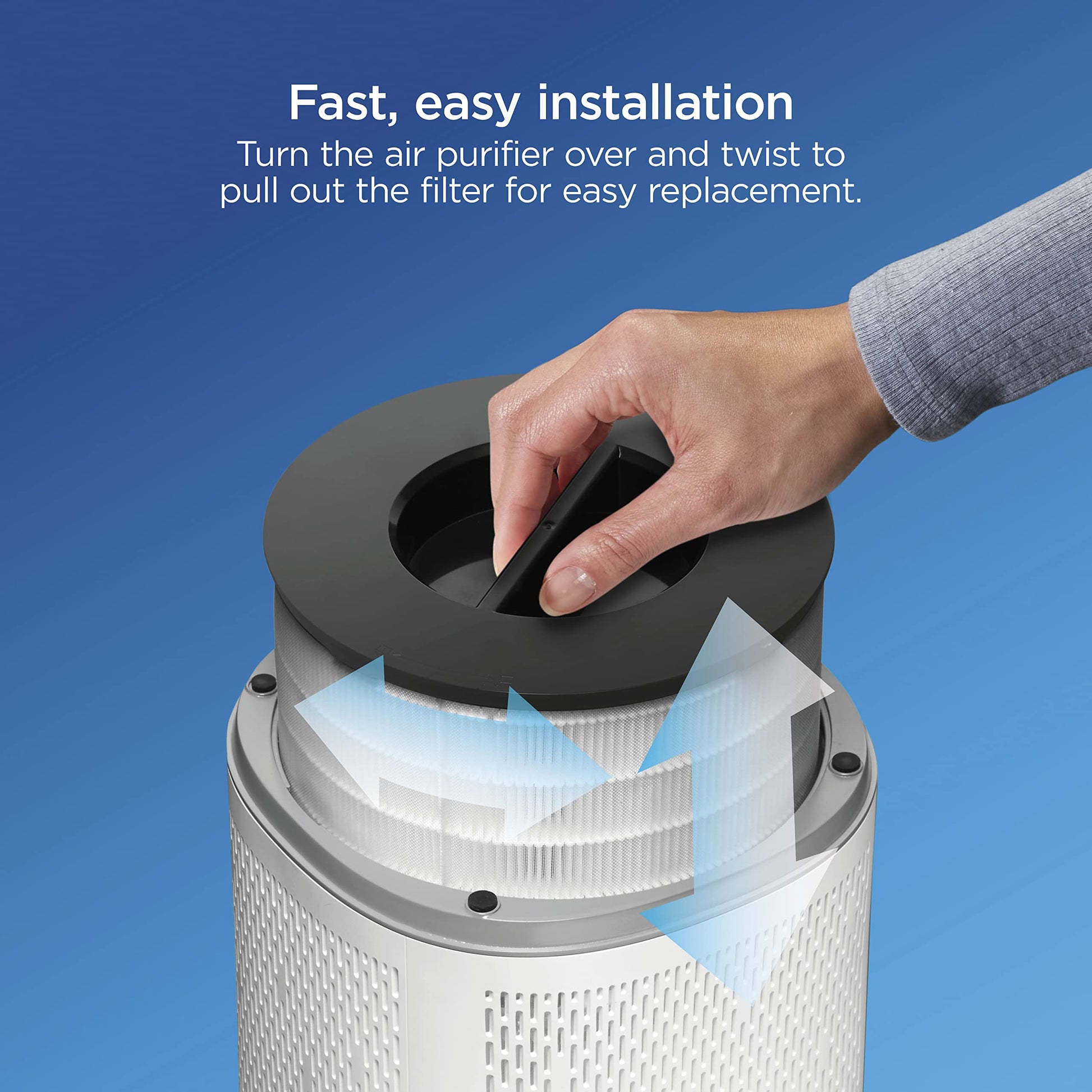 Buy now Clorox Medium Room Air Purifier True HEPA Replacement Filter, 1,000 Sq. Ft. Capacity, Removes 99.97% of Allergens up to 0.1 Micron, Compatible with 11030 & 11031, 1 Count (12030) at indiglob india