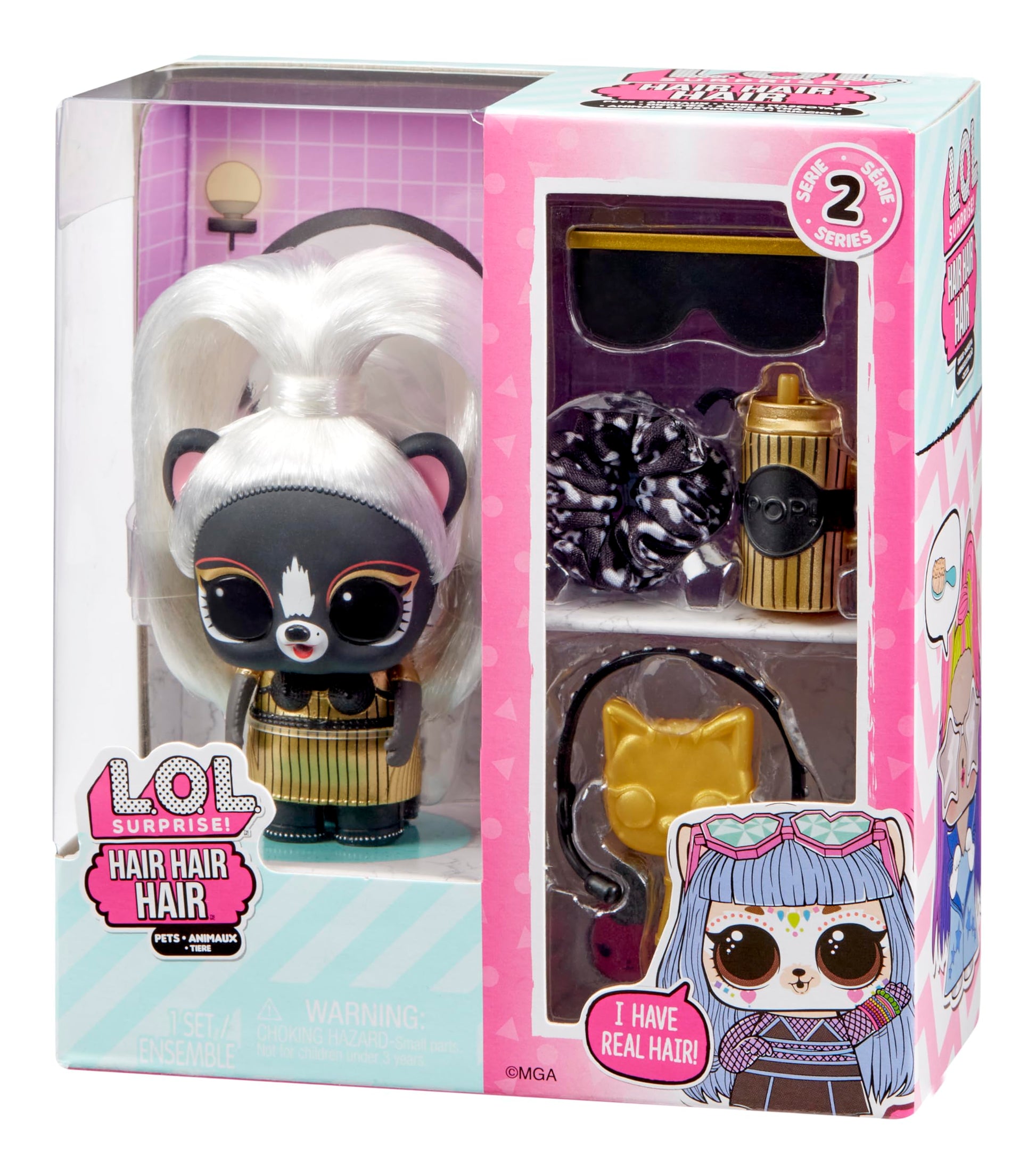 Buy now L.O.L. Surprise! Hair Pets with 10 Surprises- Collectible Pet with Real Hair, Including Music Themed Accessories, Holiday Toy, Great Gift for Kids Girls Boys Ages 4, 5, 6+ Years Old - Assorted Toy at indiglob india