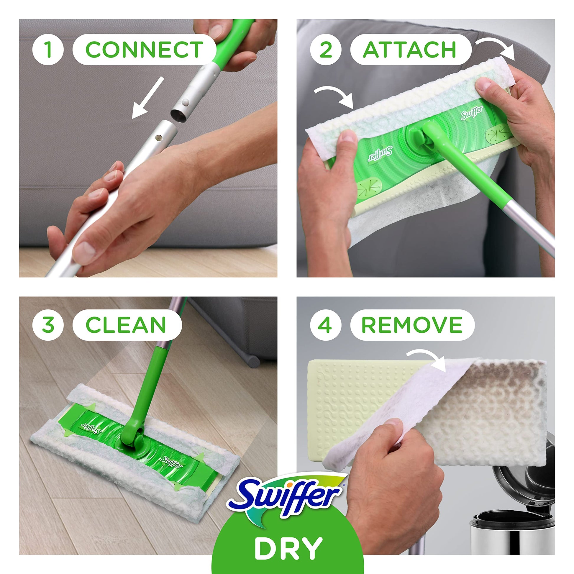 Buy now Swiffer Sweeper Dry Sweeping Pad, Multi Surface Refills for Dusters Floor Mop, with Febreze Lavender, 32 count at indiglob india