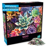 Buy now Buffalo Games - Simple Succulent - James Mertke - 1000 Piece Jigsaw Puzzle for Adults - Challenging Puzzle for Game Nights - Vibrant Plant Artwork - Finished Size 26.75 x 19.75 - Made in the USA at indiglob india
