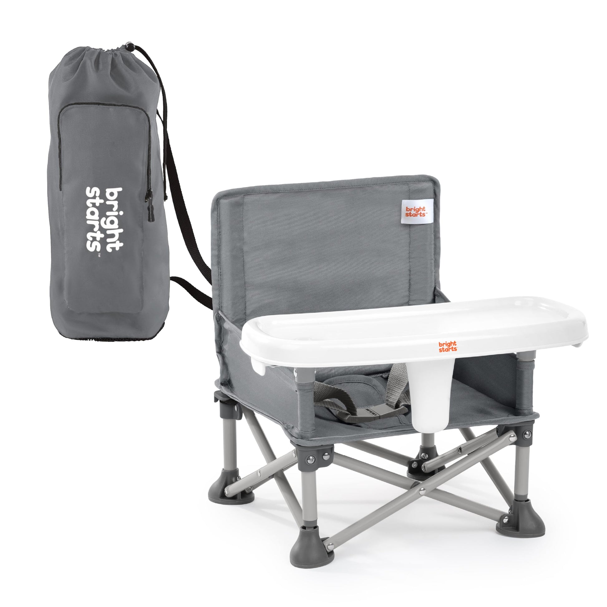 Buy now Summer by Bright Starts Pop 'N Sit Portable Booster Chair, Floor Seat, Indoor/Outdoor Use, Compact Fold, Green, 6 Mos - 3 Yrs Gray 2 1 Count (Pack of 1) at indiglob india
