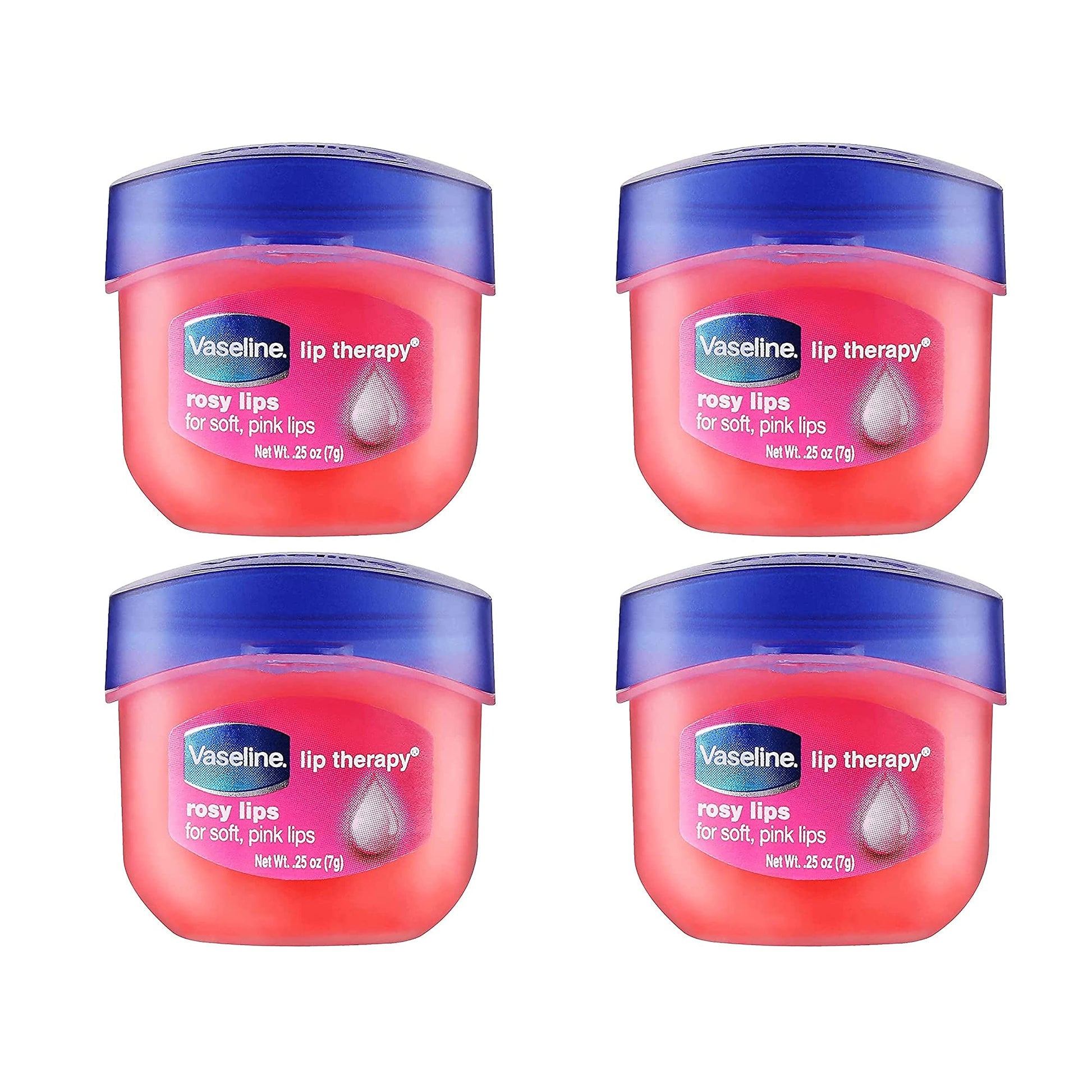 Buy now Vaseline Lip Therapy Lip Balm Tin, Aloe Vera, 0.6 oz Rosy Lips 0.25 Ounce (Pack of 4) at indiglob india
