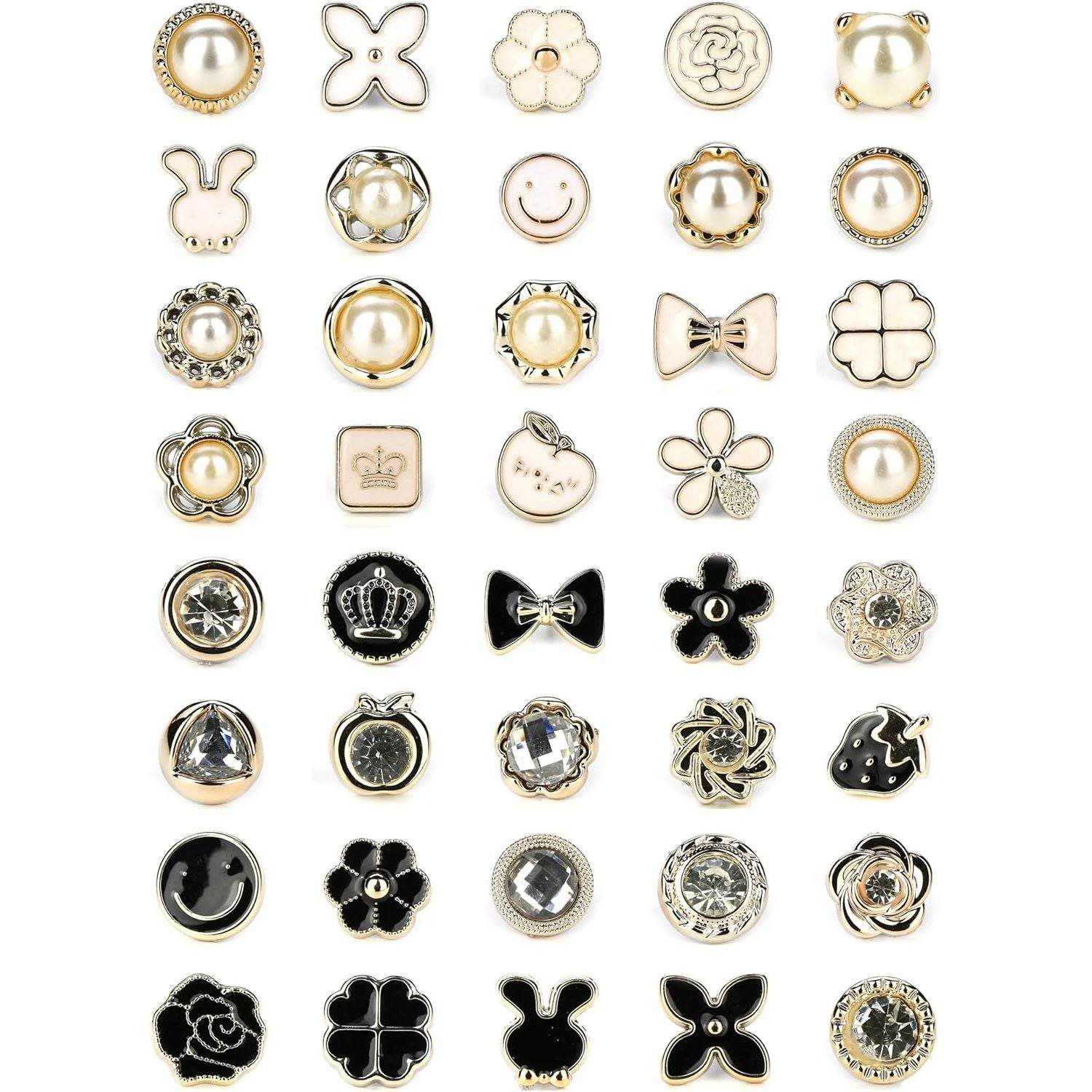 40 Style Cute Enamel Lapel Pin Set,Mini Brooch Pin Badges Cover Up Buttons for Women Shirts,Dresses,Cardigan Collar Safety Pins,Junk Charms Accessories Supplies DIY Crafts - My Store