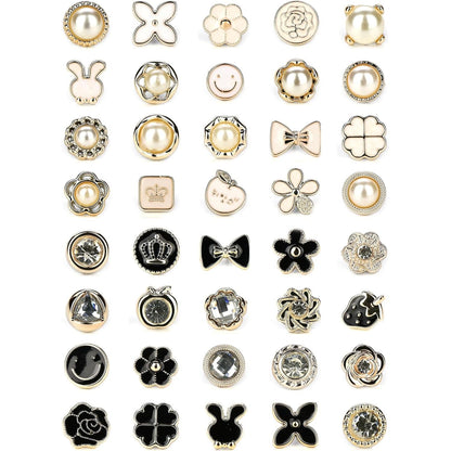 40 Style Cute Enamel Lapel Pin Set,Mini Brooch Pin Badges Cover Up Buttons for Women Shirts,Dresses,Cardigan Collar Safety Pins,Junk Charms Accessories Supplies DIY Crafts