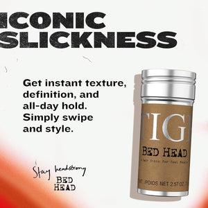 Bed Head by TIGI Hair Wax Stick – Strong Hold with Triple Wax Formulation for Slick Back Hair Styling and Smoothing Flyaways, 2.57 oz